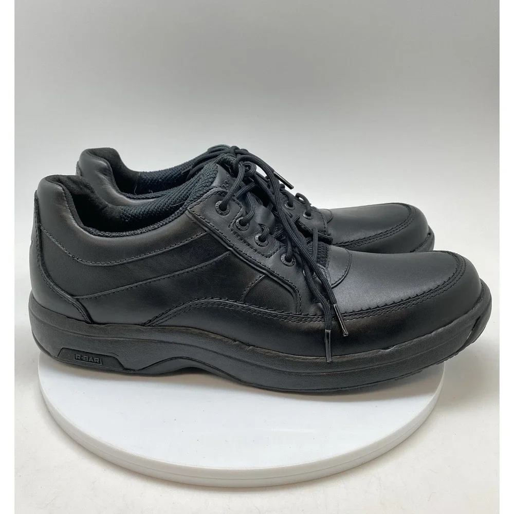 Dunham Sneakers Mens 13 D Midland Walking Oxford 8500BK Black Leather‎ Shoes